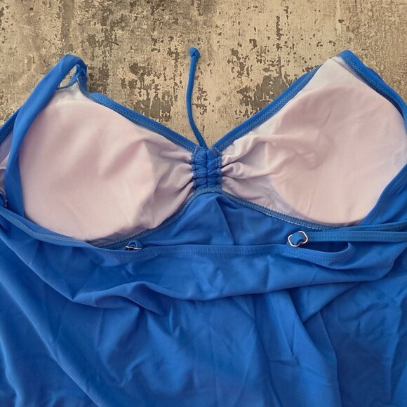 Chicsoul Blue Tankini Bathing Suit Top Never Worn. Size 1XL - Picture 3 of 8